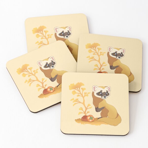 Item preview, Japanese marten illustration designed and sold by DreamyPaw studio.