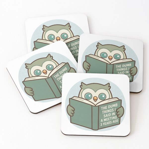 Item preview, Remembering Dumb Things Owl designed and sold by WittyOwlet.