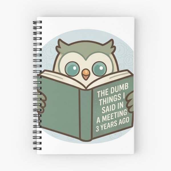Item preview, Remembering Dumb Things Owl designed and sold by WittyOwlet.