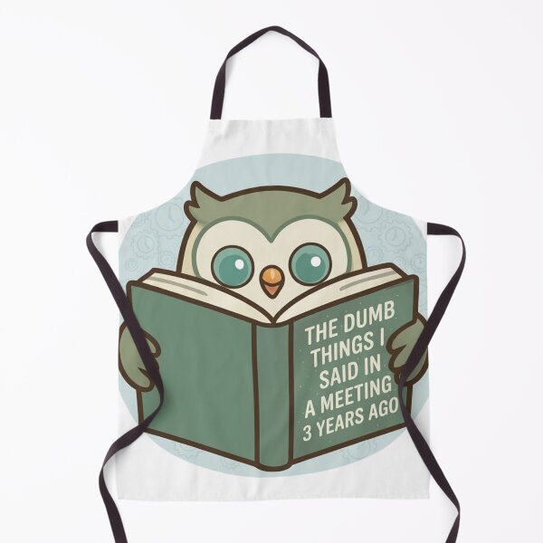Item preview, Remembering Dumb Things Owl designed and sold by WittyOwlet.