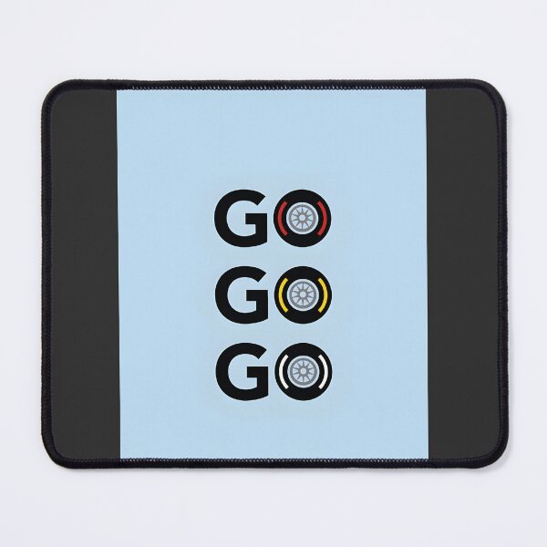 Item preview, Energetic Blue Background Design with Dynamic 'Go Go Go' Text designed and sold by Digitalmedia17.
