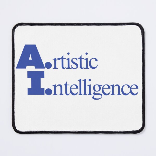 Item preview, Artistic Intelligence (AI) Blue Typography designed and sold by thefrenchyviet.