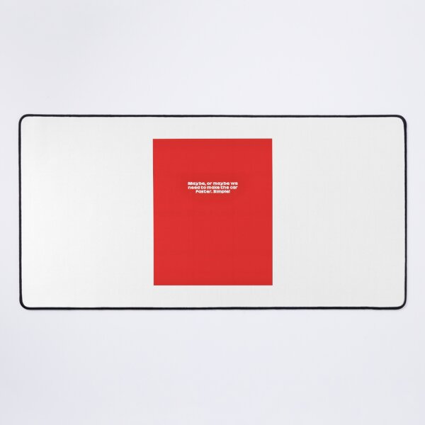 Item preview, Maybe We Need To Make The Car Faster British GP Radio Voice Motorsport Design on Red Background designed and sold by Digitalmedia17.