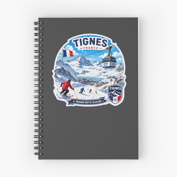Item preview, Tignes Ski France Skiing Alps Espace Killy Sticker TShirt 04 designed and sold by OuterShellUK.