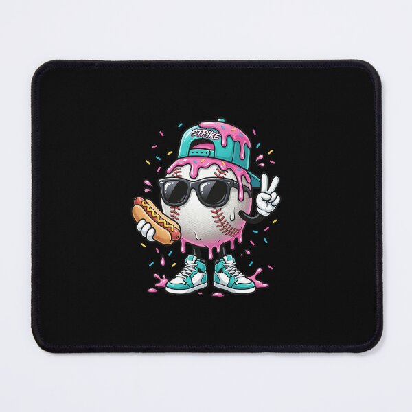 Item preview, Cool Baseball Character with Hot Dog and Frosting Detail designed and sold by JacintKuphal.