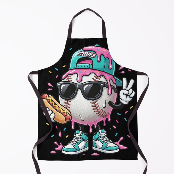 Item preview, Cool Baseball Character with Hot Dog and Frosting Detail designed and sold by JacintKuphal.
