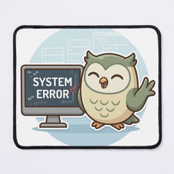 Item preview, Systems Error Owl designed and sold by WittyOwlet.