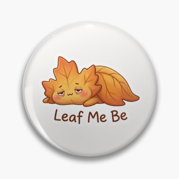 Artikelvorschau, „Leaf Me Be Cute“-Herbstblatt-Aufkleber entworfen und verkauft von Cerys-GS.
