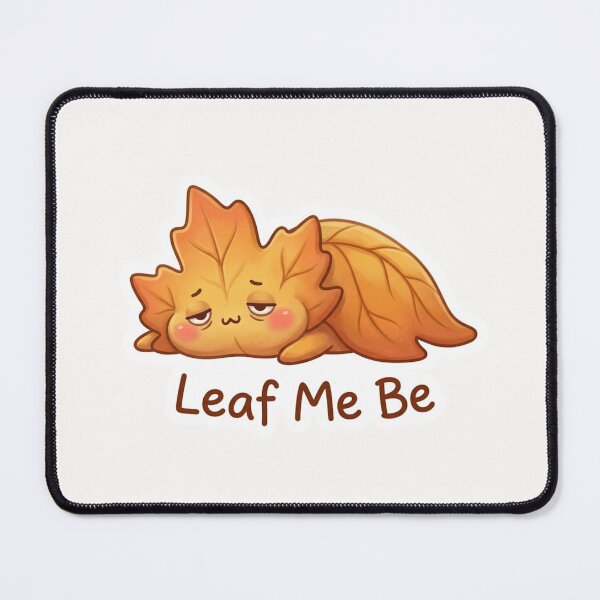 Item preview, Leaf Me Be Cute Autumn Leaf Sticker designed and sold by Cerys-GS.