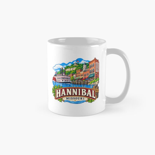 Item preview, Hannibal, Missouri - Mississippi River Port Town designed and sold by Myra365Art.