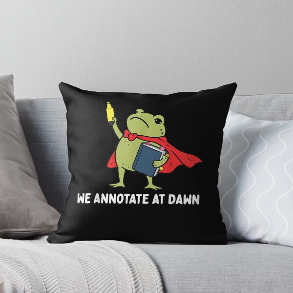 Item preview, We Annotate At Dawn English Teacher Funny Frog Reader  designed and sold by marlo-quade.