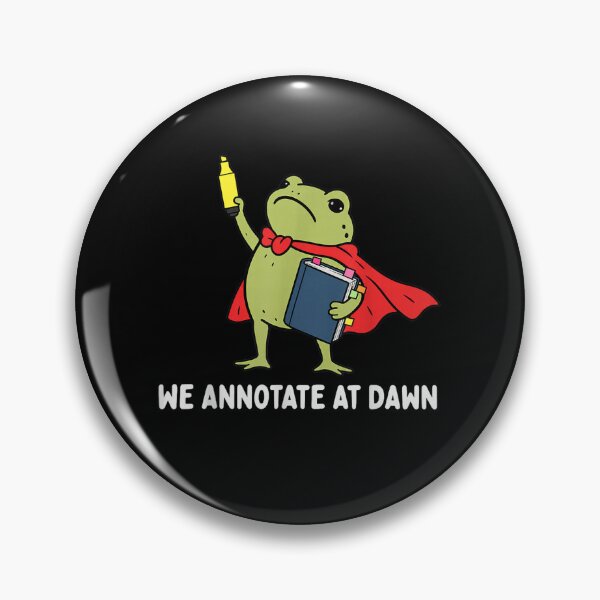 Item preview, We Annotate At Dawn English Teacher Funny Frog Reader  designed and sold by marlo-quade.