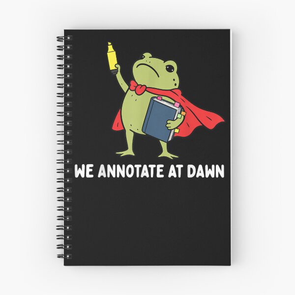 Item preview, We Annotate At Dawn English Teacher Funny Frog Reader  designed and sold by marlo-quade.