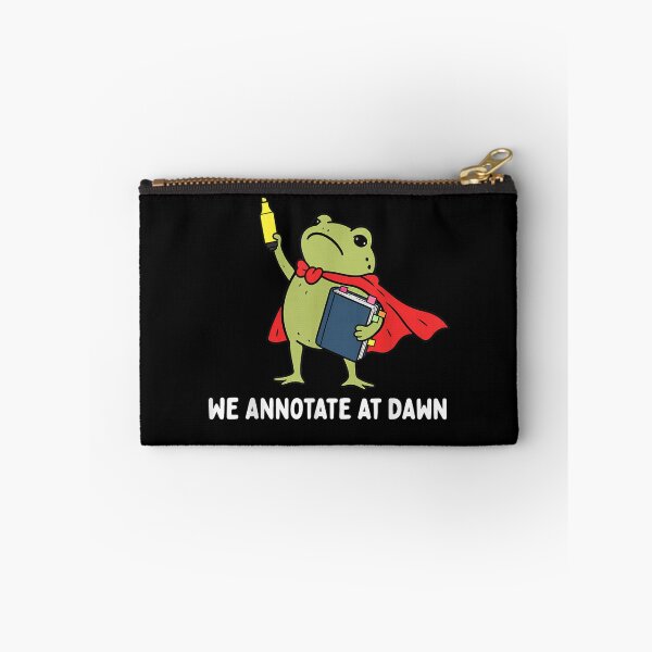 Item preview, We Annotate At Dawn English Teacher Funny Frog Reader  designed and sold by marlo-quade.