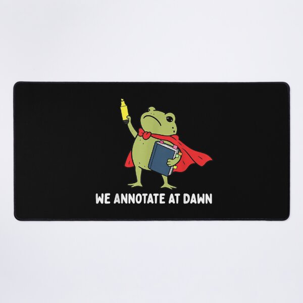 Item preview, We Annotate At Dawn English Teacher Funny Frog Reader designed and sold by marlo-quade.