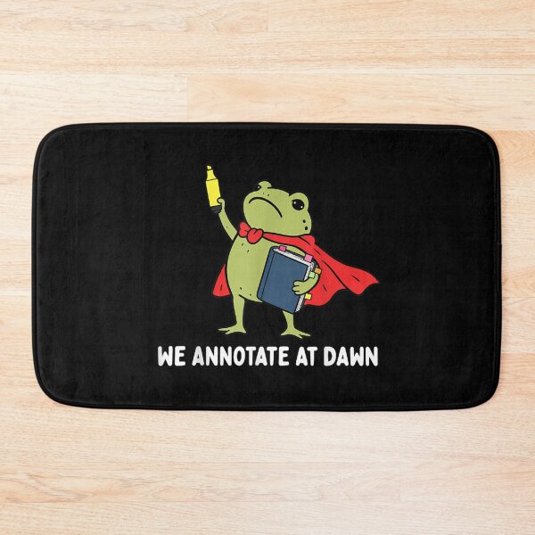 Item preview, We Annotate At Dawn English Teacher Funny Frog Reader  designed and sold by marlo-quade.