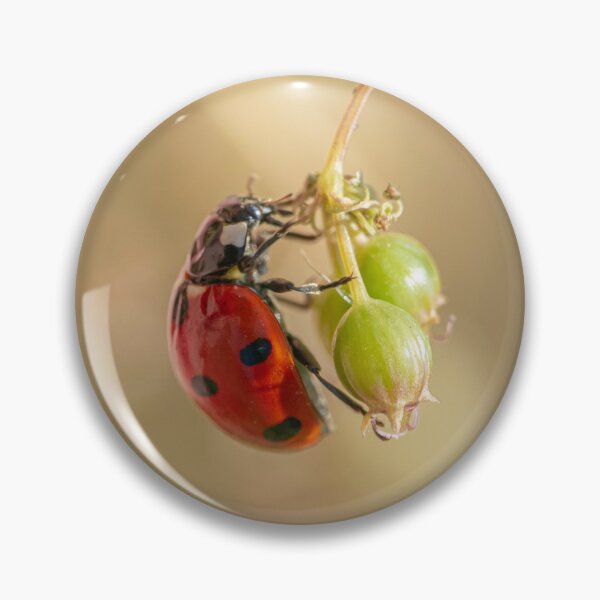 Item preview, Red Ladybug on Green Plant Macro designed and sold by Dzulo.