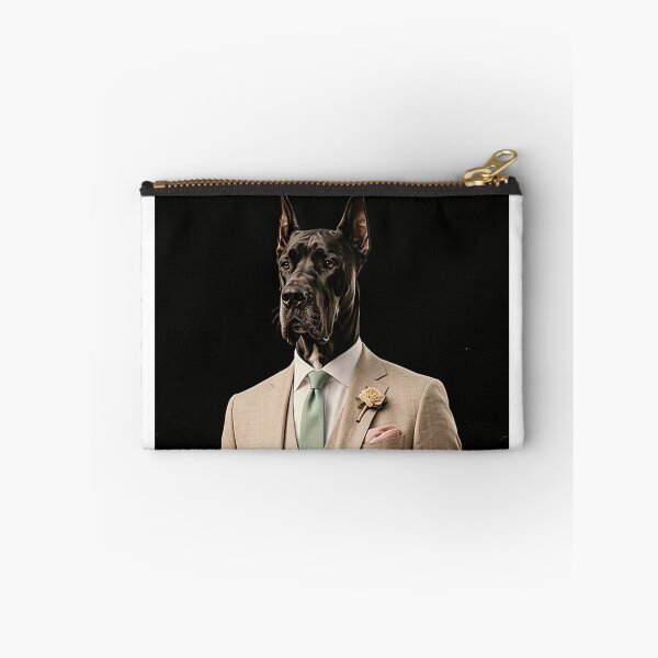 Item preview, Elegant Portrait of a Great Dane in a Vintage Suit designed and sold by MaxPhoto67.