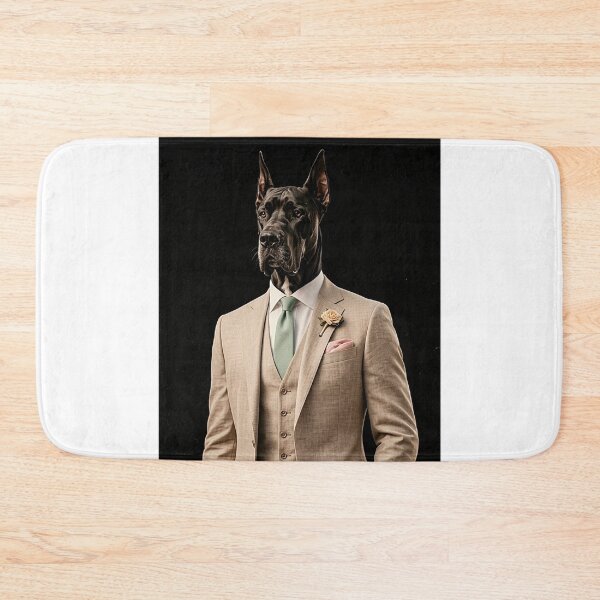 Item preview, Elegant Portrait of a Great Dane in a Vintage Suit designed and sold by MaxPhoto67.