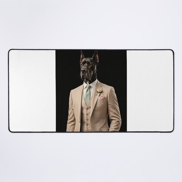 Item preview, Elegant Portrait of a Great Dane in a Vintage Suit designed and sold by MaxPhoto67.