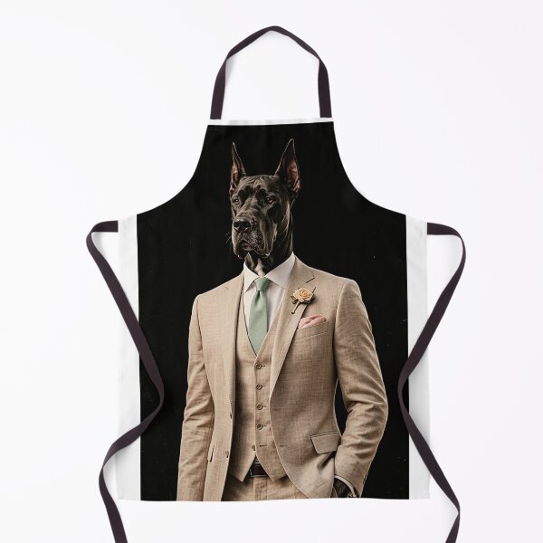 Item preview, Elegant Portrait of a Great Dane in a Vintage Suit designed and sold by MaxPhoto67.