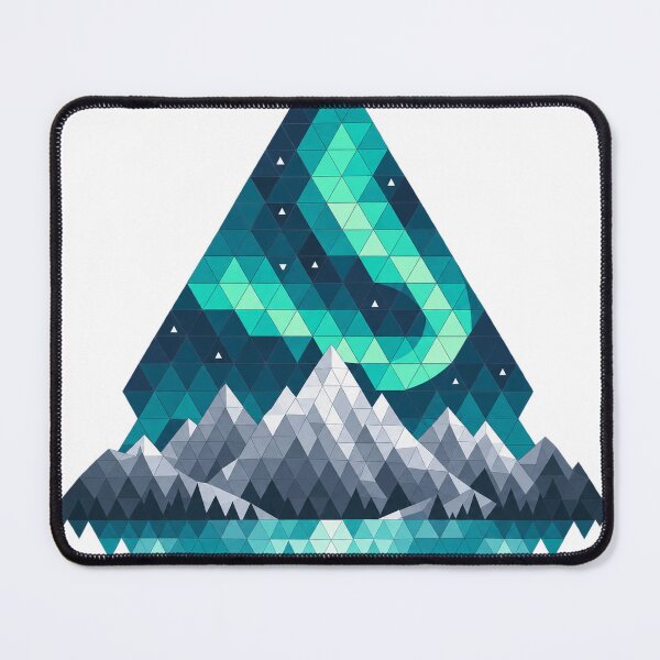 Item preview, Northern Lights over Bergen in the polygon triangle designed and sold by LongIslandDesgn.