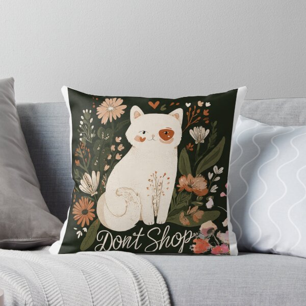 Item preview, Don't Shop, Adopt Cute Cat T-Shirt | Adopt Don't Shop Animal Rescue Graphic | Cat Lover & Pet Adoption Awareness Tee designed and sold by CKADigital.