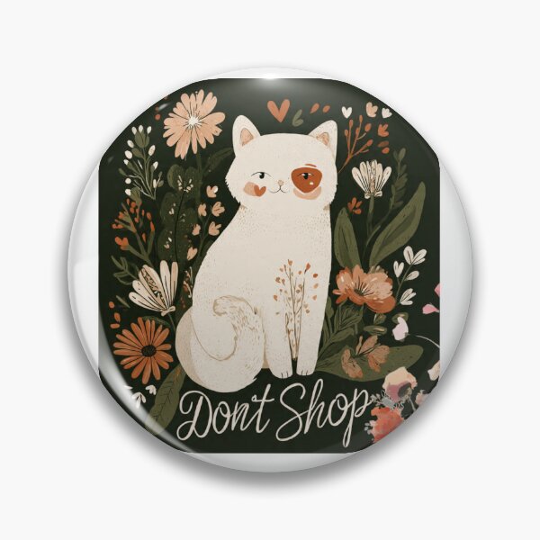 Item preview, Don't Shop, Adopt Cute Cat T-Shirt | Adopt Don't Shop Animal Rescue Graphic | Cat Lover & Pet Adoption Awareness Tee designed and sold by CKADigital.
