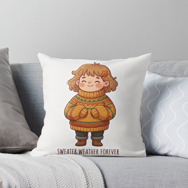 Item preview, Sweater Weather Forever Cute Autumn Sticker designed and sold by Cerys-GS.