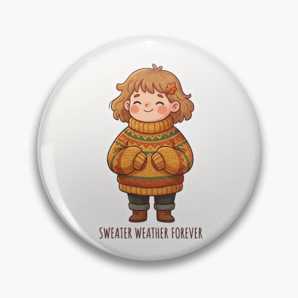 Item preview, Sweater Weather Forever Cute Autumn Sticker designed and sold by Cerys-GS.