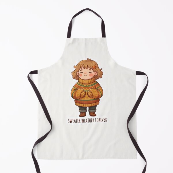 Item preview, Sweater Weather Forever Cute Autumn Sticker designed and sold by Cerys-GS.