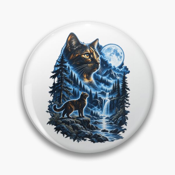 Item preview, Tortoiseshell Cat Howling At Moon Celestial Parody Design designed and sold by EmmaSchaffer1.