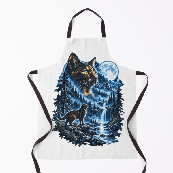 Item preview, Tortoiseshell Cat Howling At Moon Celestial Parody Design designed and sold by EmmaSchaffer1.