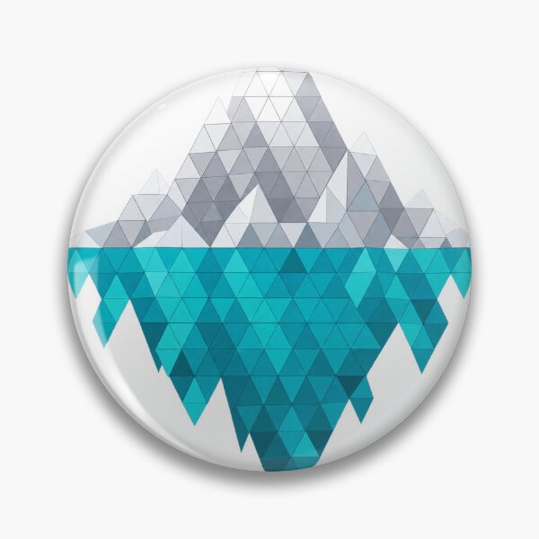 Item preview, Geometric iceberg in polygon style designed and sold by LongIslandDesgn.