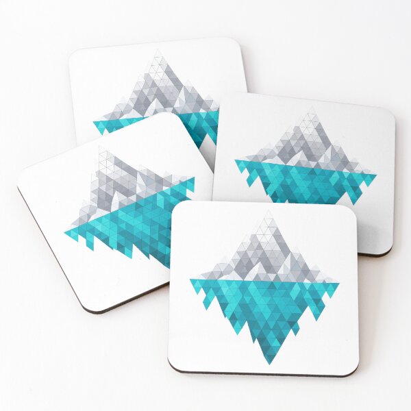 Item preview, Geometric iceberg in polygon style designed and sold by LongIslandDesgn.