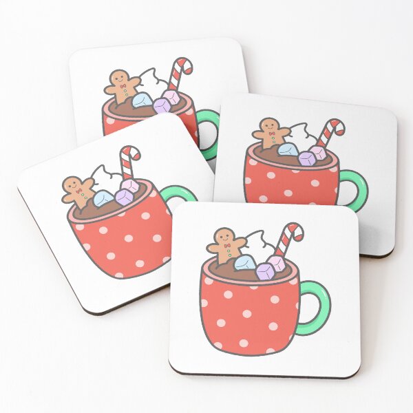 Item preview, Cute Hot Chocolate Mug with Gingerbread and Marshmallows designed and sold by nuchz.