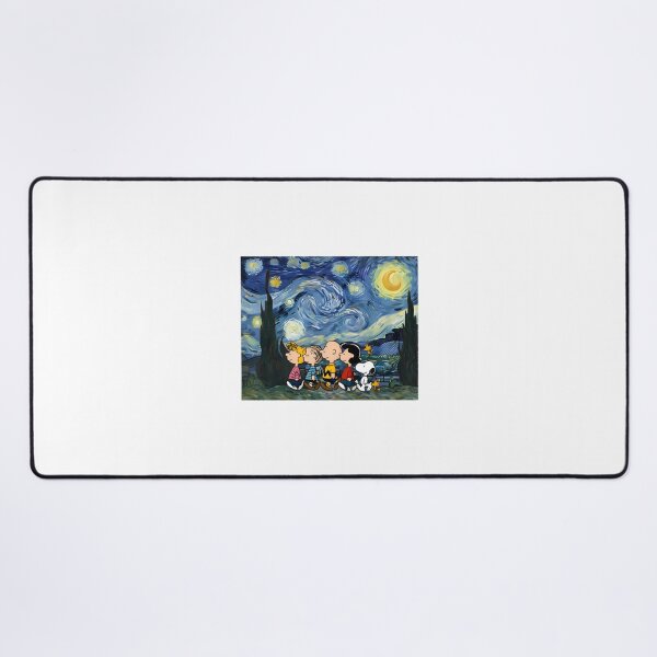Item preview, Snoopy and Friends Inspired Starry Night Illustration designed and sold by Surface-arts.