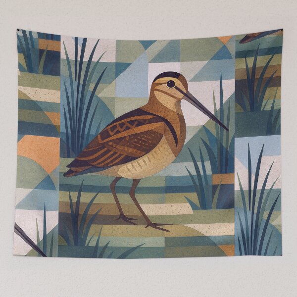Item preview, Snipe bird - a Geometric illustration. designed and sold by GalleryKauffeld.