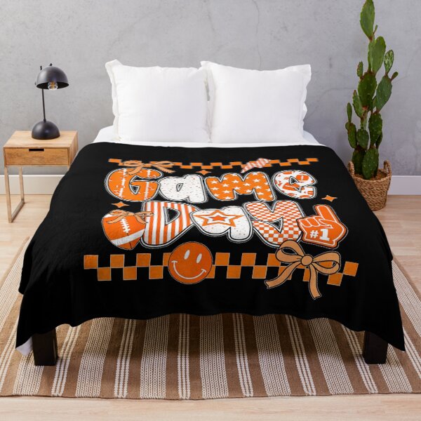 Item preview, Preppy Game Day Football Girly Bow Team Spirit Girls Orange designed and sold by ObukiLantara.