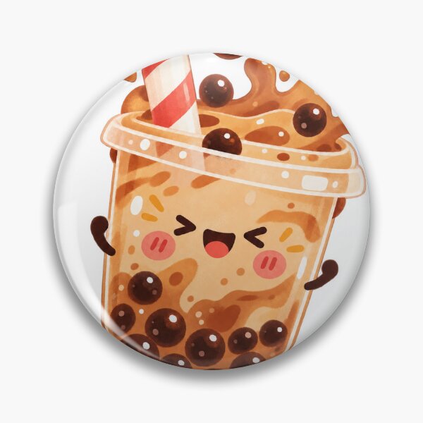 Item preview, Cheerful Kawaii Boba Bubble Tea designed and sold by LongIslandDesgn.