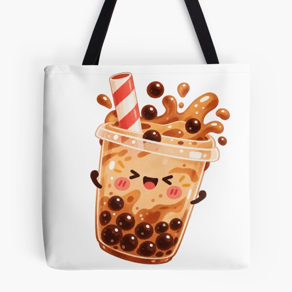 Item preview, Cheerful Kawaii Boba Bubble Tea designed and sold by LongIslandDesgn.