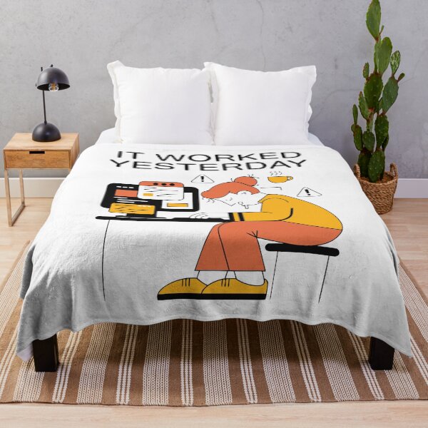 Item preview, It Worked Yesterday Programmer Coding Humor designed and sold by Design-Pro-21.