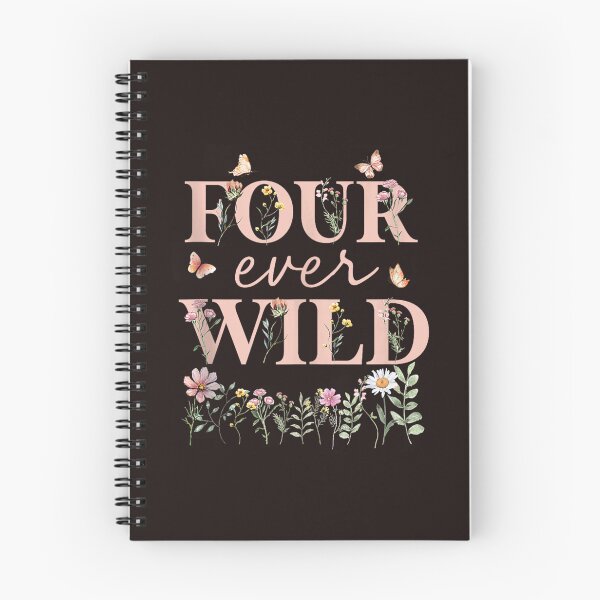 Item preview, Four Ever Wild 4th Birthday Girl Floral Butterfly Wildflower designed and sold by mari-kayden.