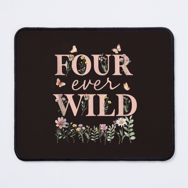 Item preview, Four Ever Wild 4th Birthday Girl Floral Butterfly Wildflower designed and sold by mari-kayden.