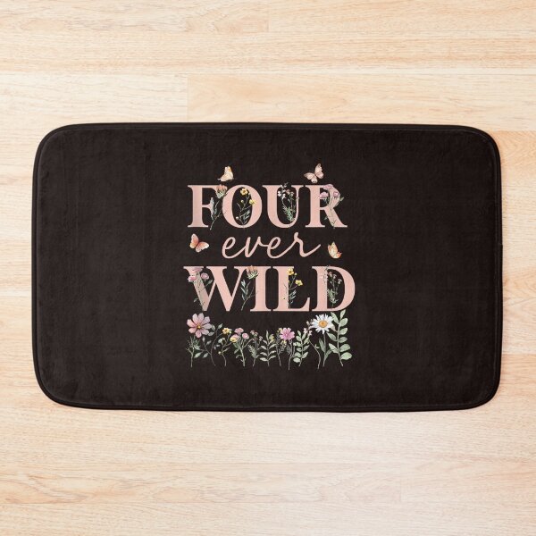 Item preview, Four Ever Wild 4th Birthday Girl Floral Butterfly Wildflower designed and sold by mari-kayden.