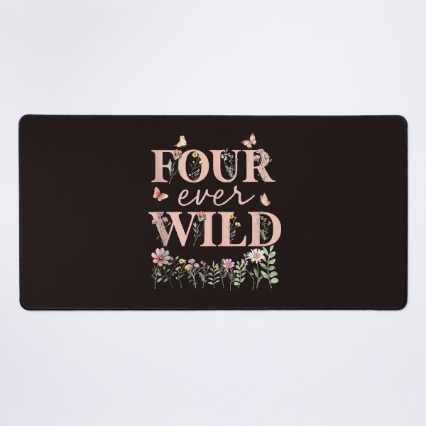 Item preview, Four Ever Wild 4th Birthday Girl Floral Butterfly Wildflower designed and sold by mari-kayden.