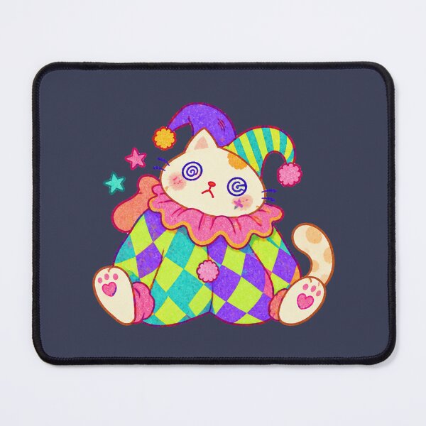 Item preview, Eyed Clown Cat. Psychedelic Circus Jester. Clowncore. designed and sold by CoCoArt-Ua.