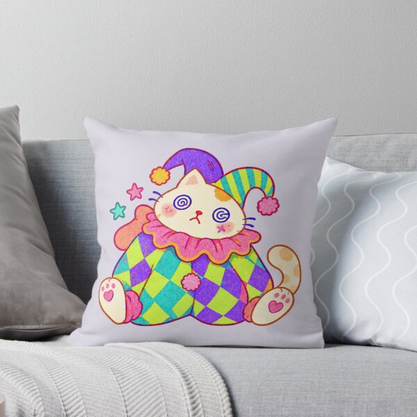 Item preview, Eyed Clown Cat. Psychedelic Circus Jester. Clowncore. designed and sold by CoCoArt-Ua.