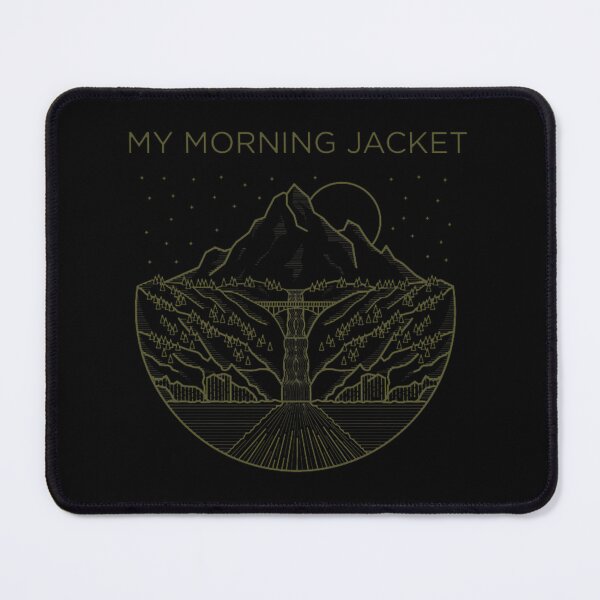 Item preview, Vintage Mountain Range and Night Sky Graphic Inspired by Indie Rock Band My Morning Jacket in Warm Yellow designed and sold by Whatafuck-.
