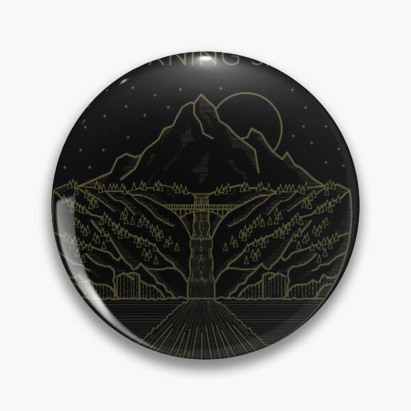 Item preview, Vintage Mountain Range and Night Sky Graphic Inspired by Indie Rock Band My Morning Jacket in Warm Yellow designed and sold by Whatafuck-.